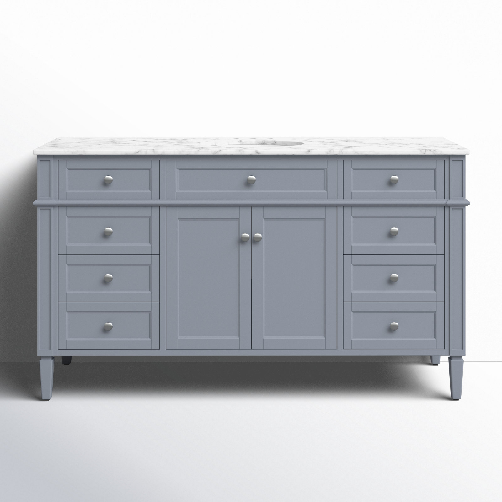Rivers 60'' Single Bathroom Vanity, Gray