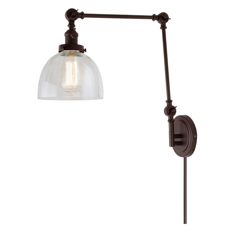 Martucci Plug-in Swing Arm Sconce, Oil Rubbed Bronze