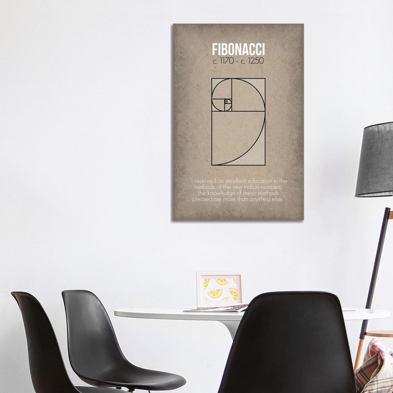 Fibonacci by GetYourNerdOn - Print on Canvas, 66.04 cm H x 45.72 cm W x 1.91 cm D, Wrapped Canvas