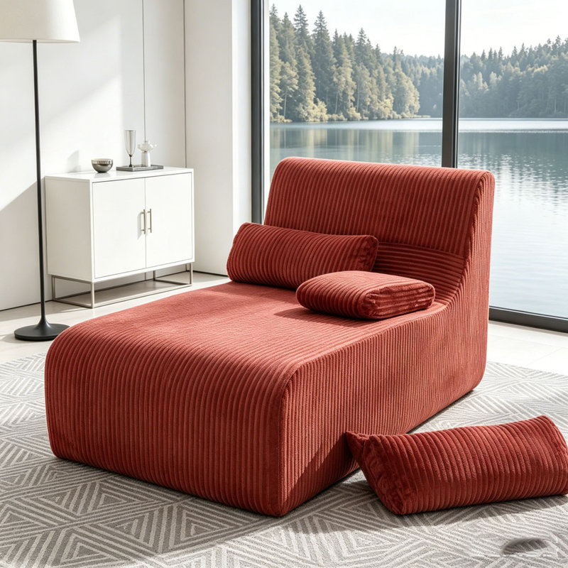 Méridienne Modern, Red