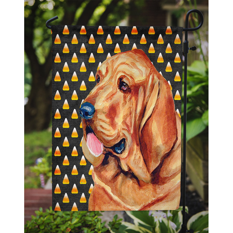 Burniece Double Sided 15'' H x 11'' W Polyester Animal Garden Flag, Bloodhound