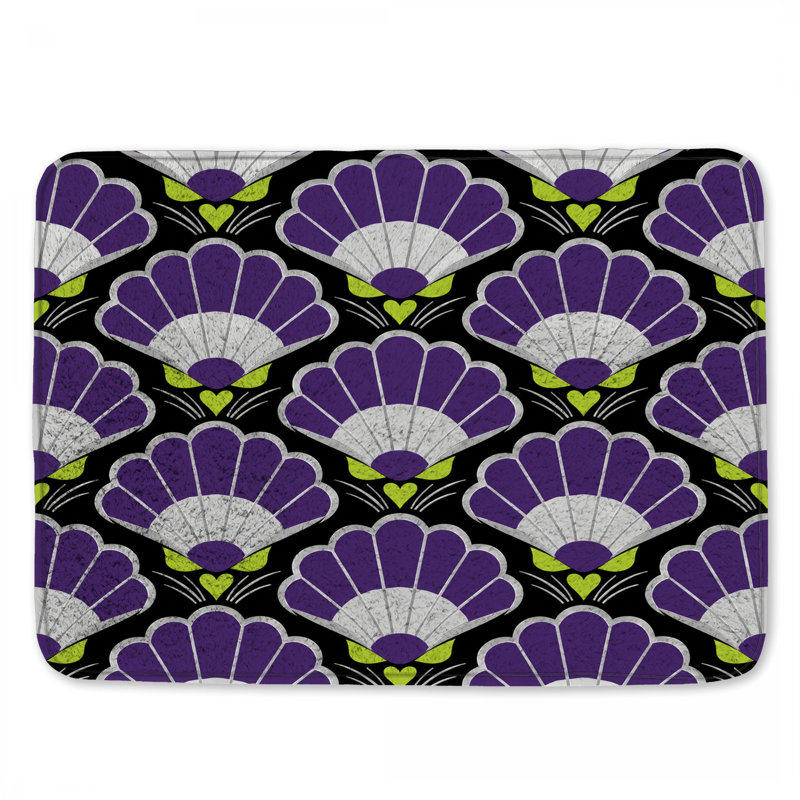 Tapis de bain mauve, 24in W x 17in L