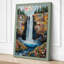 Waterfall in Wilderness Boho - Wrapped Canvas-1294776919-1294776923
