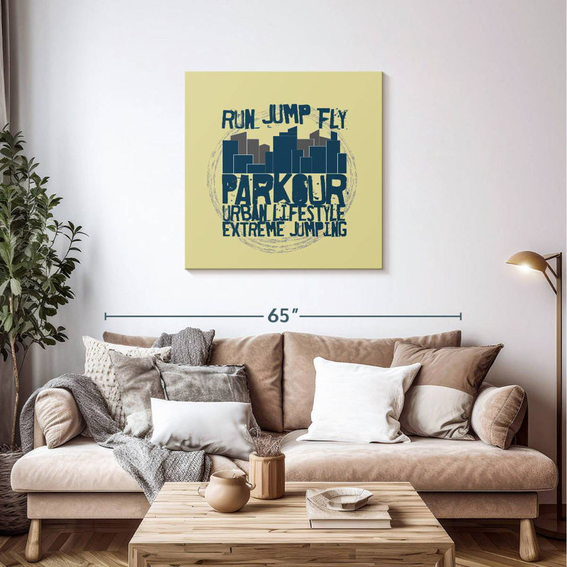 Typographie Sireci Urban Parkour, H 36 po x l 36 po