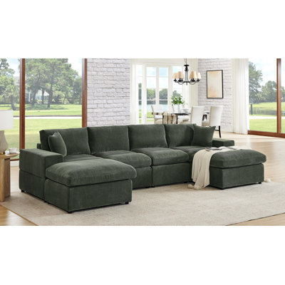 Grand modulaire réversible avec repose-pieds Tondreau Massasoit