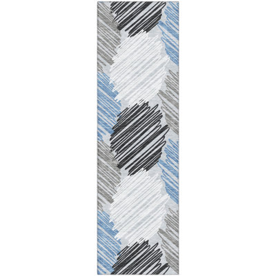 Premium Machine Washable Lonon AMF1942 Geometric Rug