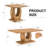 Modern Minimalist Wood-Tone MDF Coffee Table Set (Square + Rectangular)Wood Colour,MDF Coffee Table,Wood-Coloured Textured Decal,Side Table.