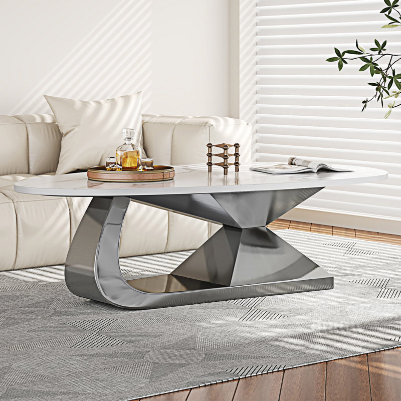 Table basse Sintered Stone, Gris