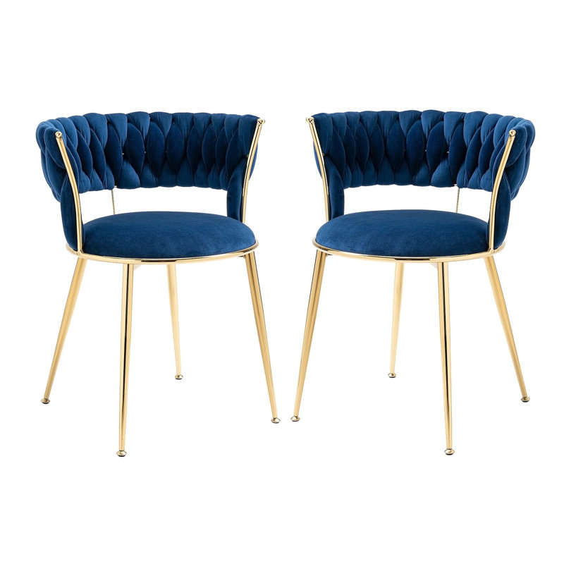 Ensemble de chaises de salle à manger rembourrées luxueuses pour espaces élégants