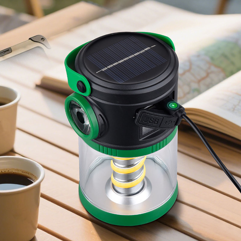 Night Light Double Light Source Camping Lamp, Green