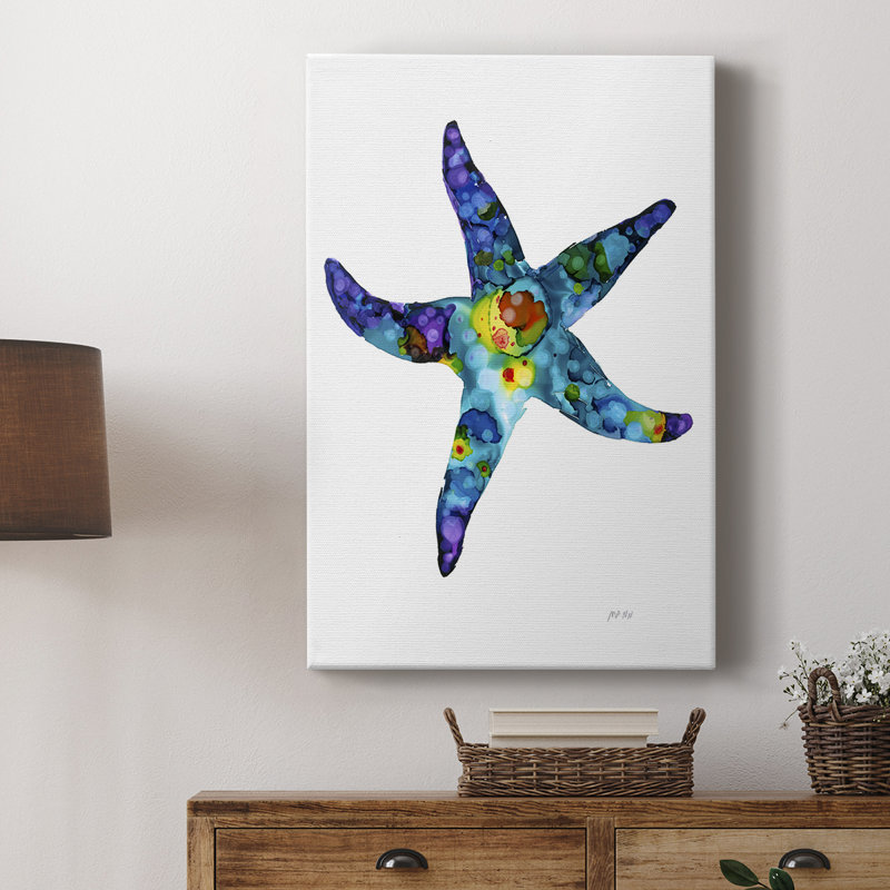 Étoile de mer - Cavas enveloppés de galerie, H 18 po x l 12 po