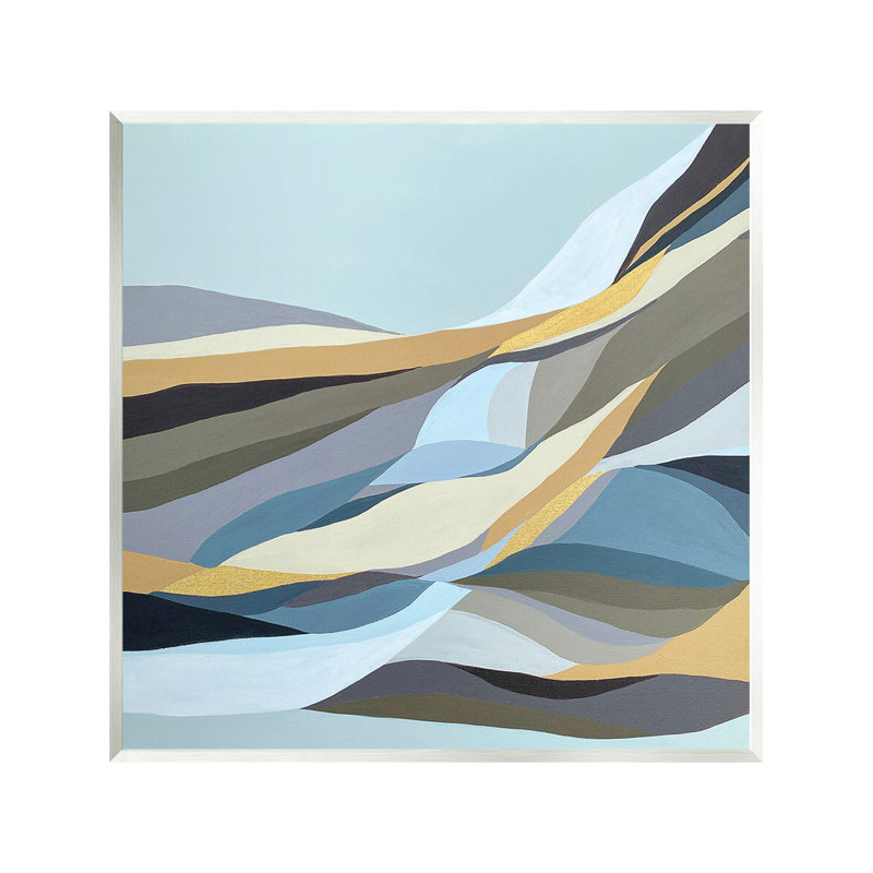 «Geometric Mountains Landscape» par Erika Gehringer