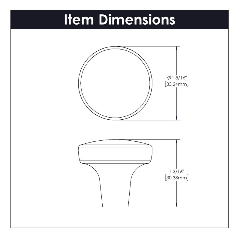 Emerge Round Knob, Brushed Golden Brass