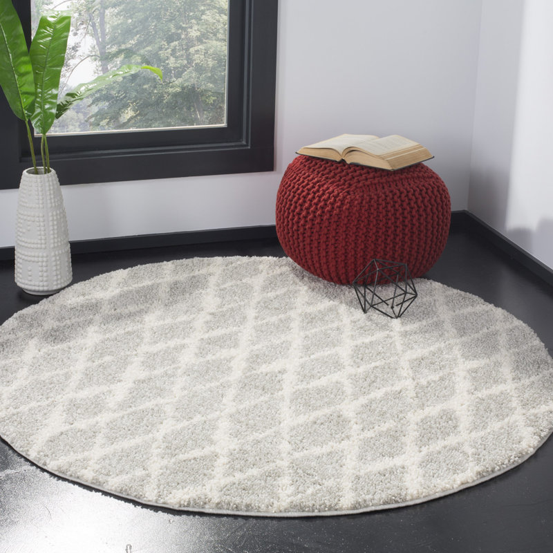 Schuyler Performance Geometric Rug, Round 5'1"