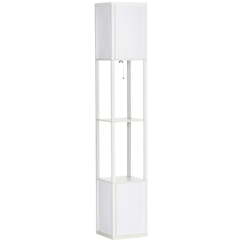 Niks 156cm Column Floor Lamp, White