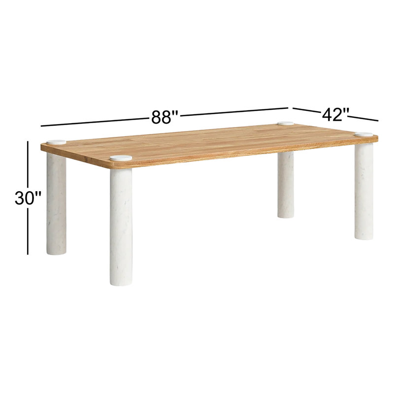 Ludo Marble Leg Dining Table