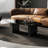 Light luxury oval marble coffee table-104312142