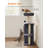 Small Cat Tree Tower With 2 Caves For Multi-Cat Households, Kittens, Scratching Posts-732945760