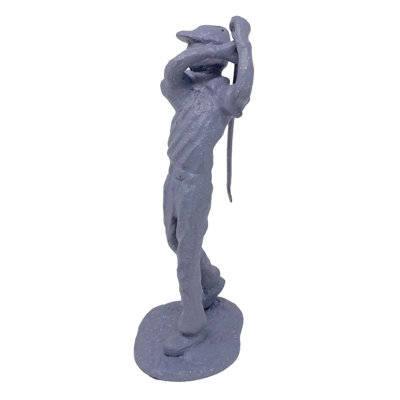 GOLFER MAN Iron Figurine 22cm