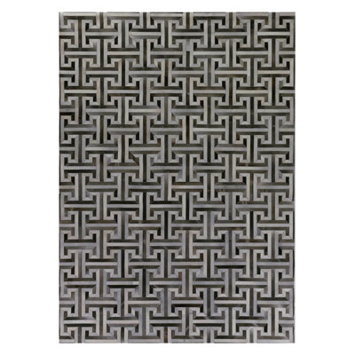 Natural Hide Cowhide Geometric Indoor Rug