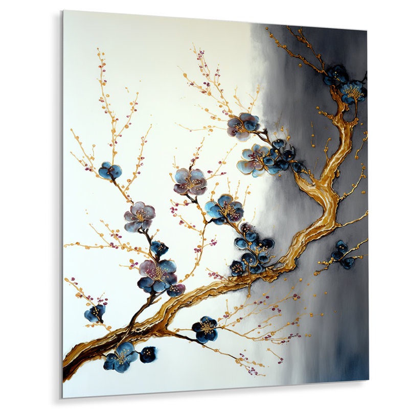 Plants & Flowers Wall Decor on Metal, 20" H x 12" W x 1" D