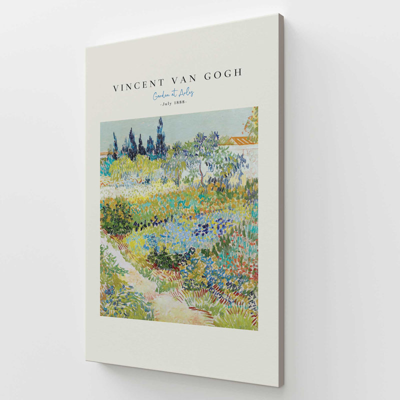Jardin Van Gogh à Arles v2, 60" H x 40" W, Toile tendue