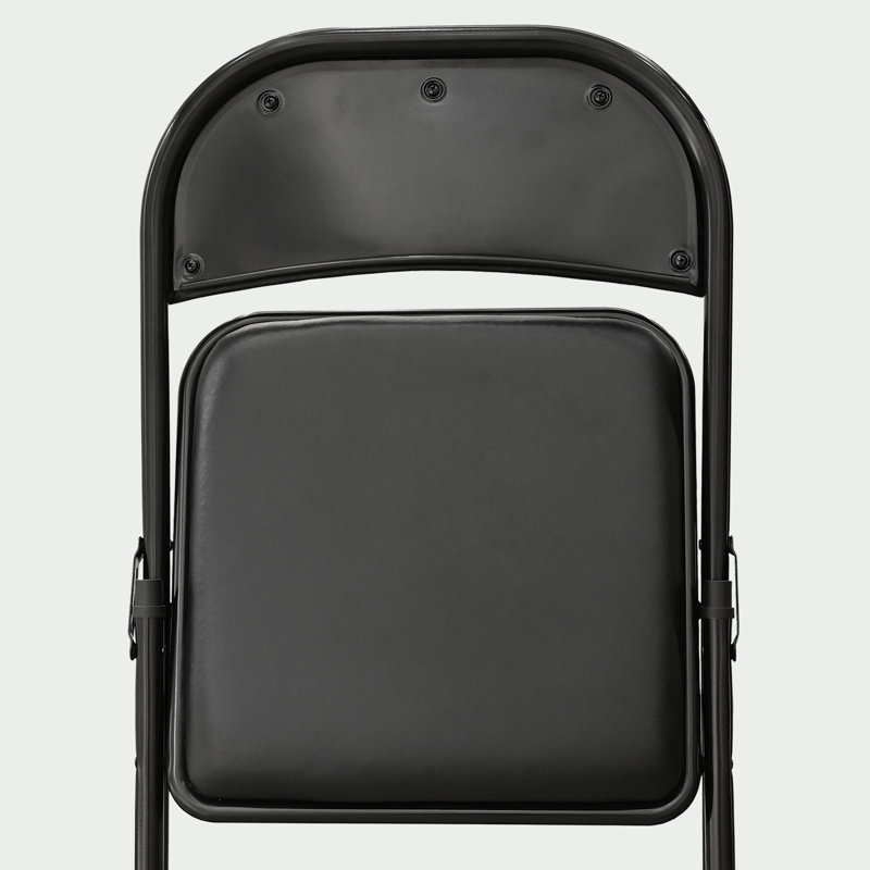 Chaise pliante rembourrée empilable en métal 30 po