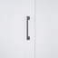 Grand lit escamotable mural avec placard, blanc