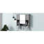 Modern Wall-mounted Bathroom Storage Cabinet With Mirror, Adjustable Shelves, And Towel Bars