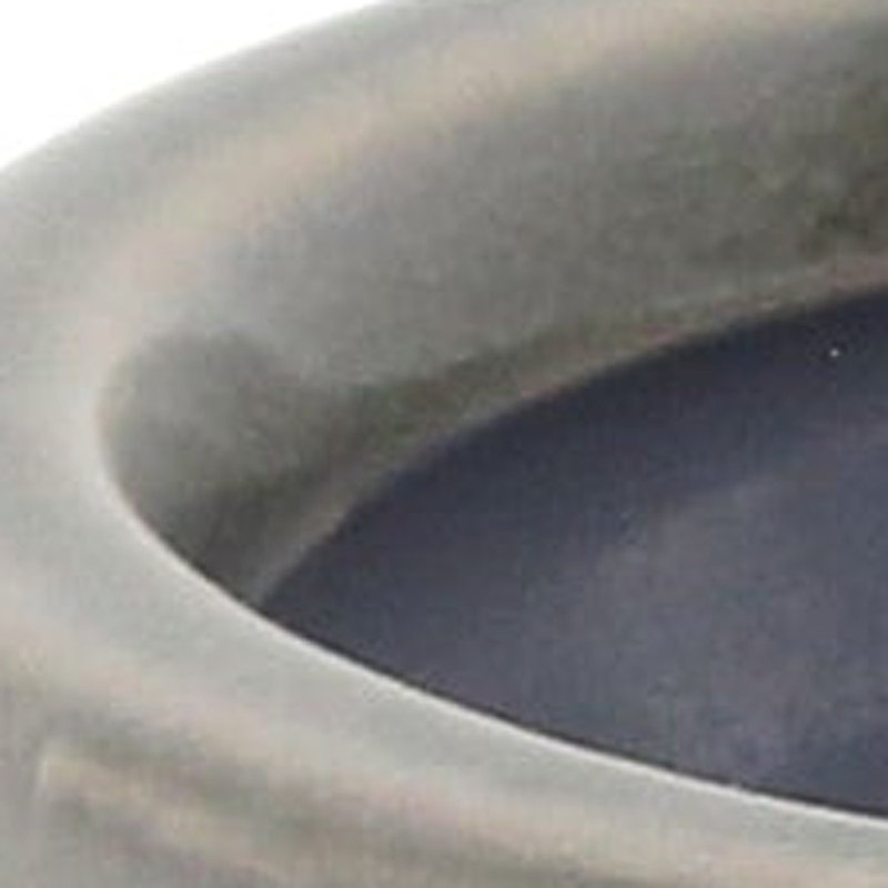 Gray Ceramic 51 Ounce Striped Round Distressed Pot Planter