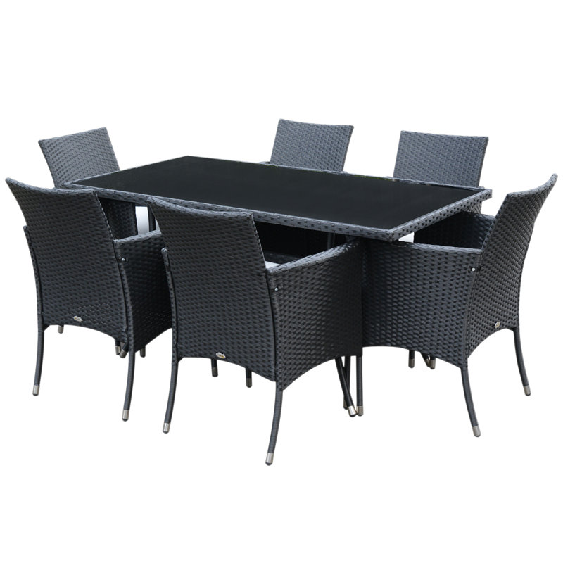 6 personnes - L 59,1 po Houser, Noir