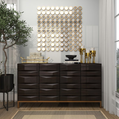 Décoration murale en métal à miroir