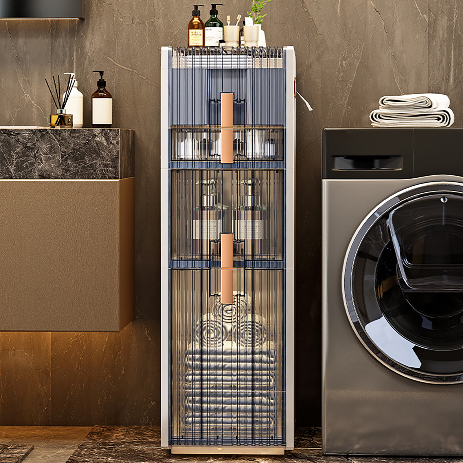 Rebrilliant Rhuan Plastic / Acrylic Freestanding Linen Wayfair