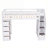 Solid Wood Soft White Twin Platform Loft Bed, Space-Saving Functional Design for Small Bedrooms With Integrated Storage