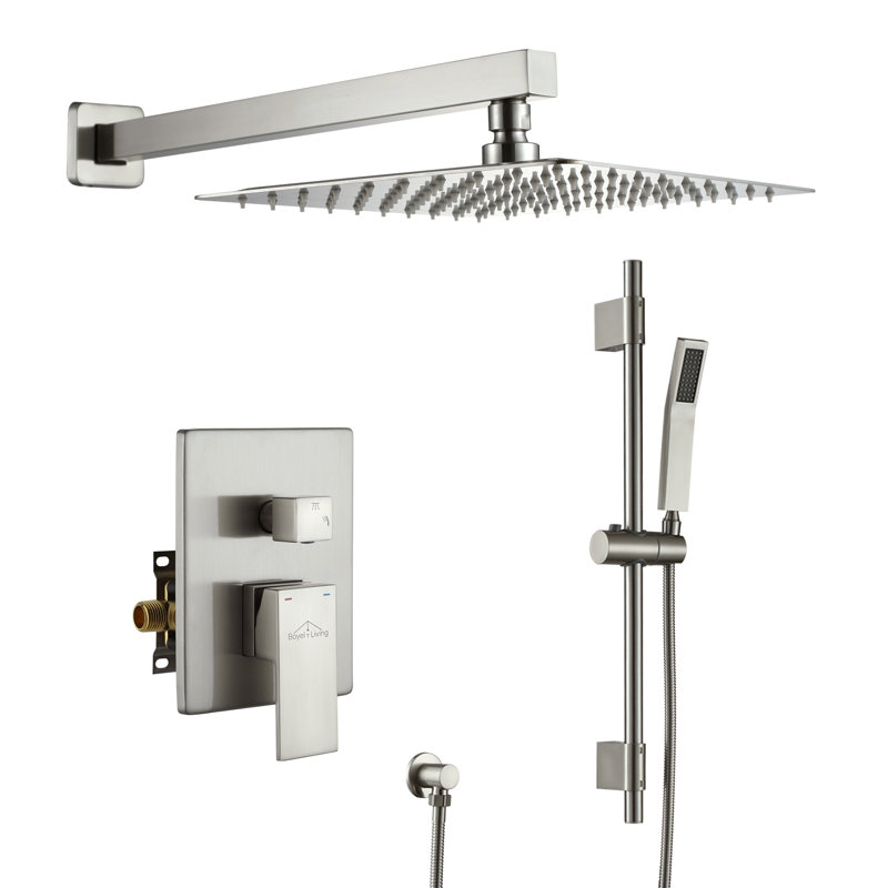 All-In-One Kit with Rough in-Valve, Brushed Nickel