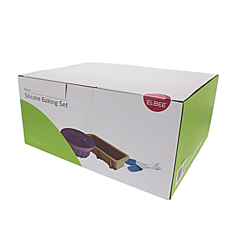 Ensemble de cuisson en silicone anti-adhérent 5 pièces elbee home