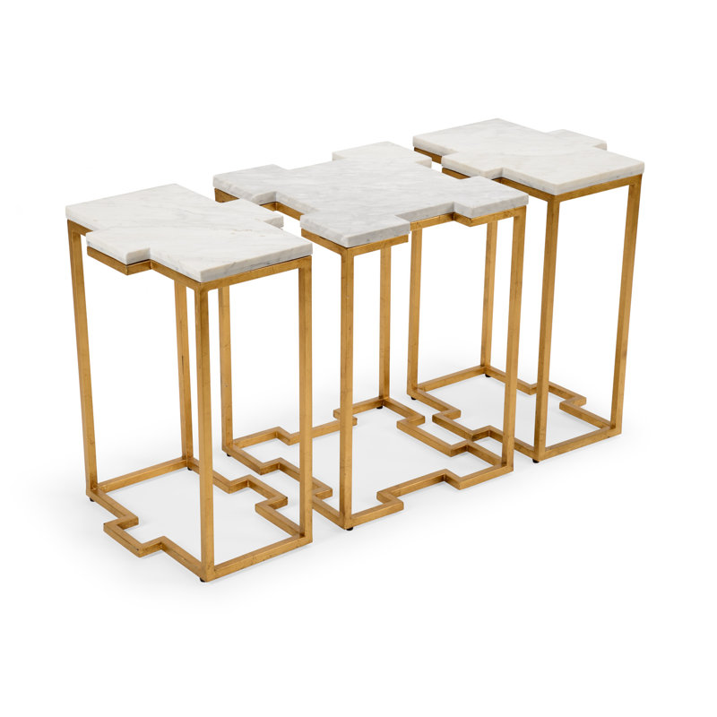 Trio 42.75'' W Console Table, White