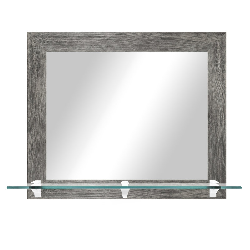 Miroir Loon Peak® avec tablette en verre, gris