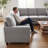 85 In L Shaped Corner Couch, 5 Seat Modular Sectional Sofa For Living Room-930035725