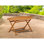 Table bistro d'extérieur - table ovale en bois d'acacia, huile naturelle