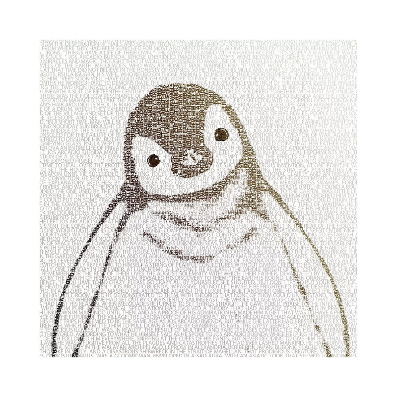 The Intellectual Penguin I 1 Piece Wrapped Canvas Painting, 45.72 cm H x 45.72 cm W