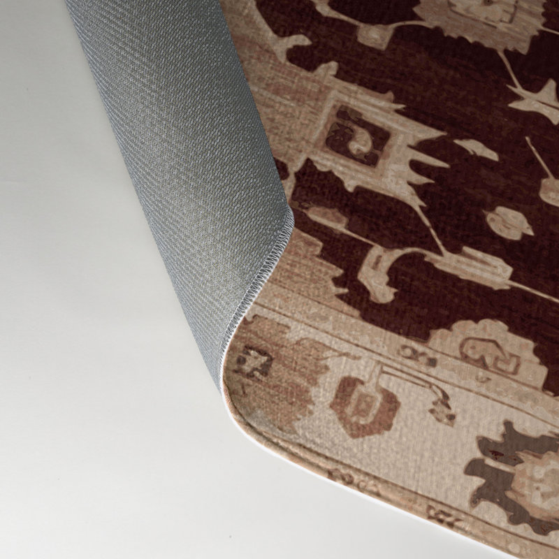 Tapis intérieur et extérieur brun Overdyed, Rectangle 5 pi x 7 pi