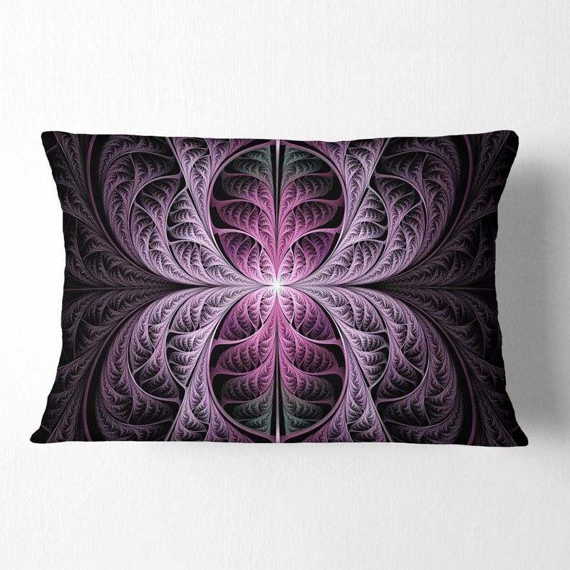 Coussin lombaire en verre teinté fractal Abstract