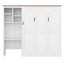 Queen Murphy Bed with Multi-Layer Storage Cabinet & Bookcase,Wood Foldable Space Saving Wall Bed, Multi Vertical Murphy Bed for Guest Room-185301905