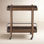 2-Shelf Wood Bar Cart