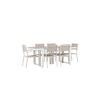 Taniya 6 - Person Patio Dining Set with Rectangular Table