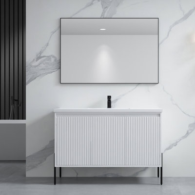 Laurn 48" Single Bathroom Vanity with Ceramic Top