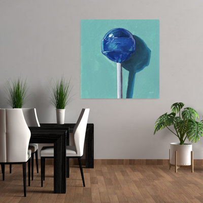 Contemporary Lollipop Study I With Blue Candy Art
