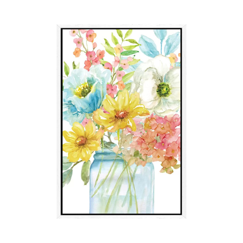 Summer Fresh I by Nan - Print on Canvas, 101.6 cm H x 66.04 cm W, White Framed