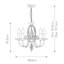 Thebes 5 - Light Candle Style Chandelier-9835217